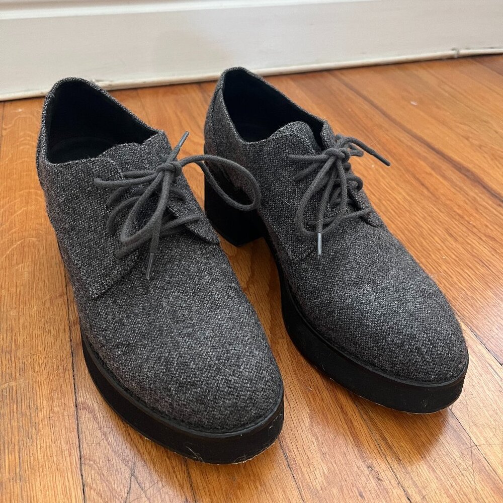 Eileen Fisher Judd Graphite Herringbone Size 8M Like New - Make me an offer!